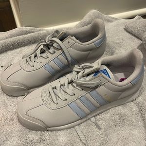 Adidas Grey and Blue Sneakers